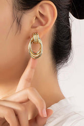 Premium Metal Knot Earrings, Earrings, $ 32.95, A Moment Of Now™